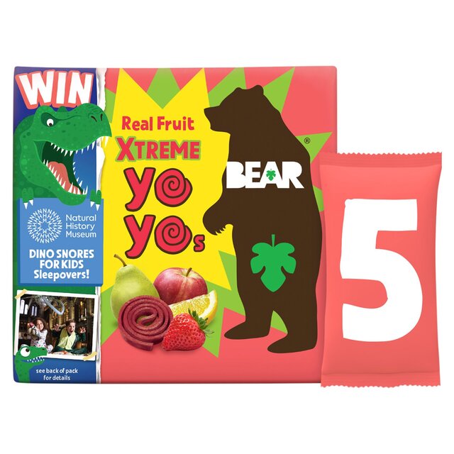 Bear Yoyos Super Sour Strawberry & Apple Multipack