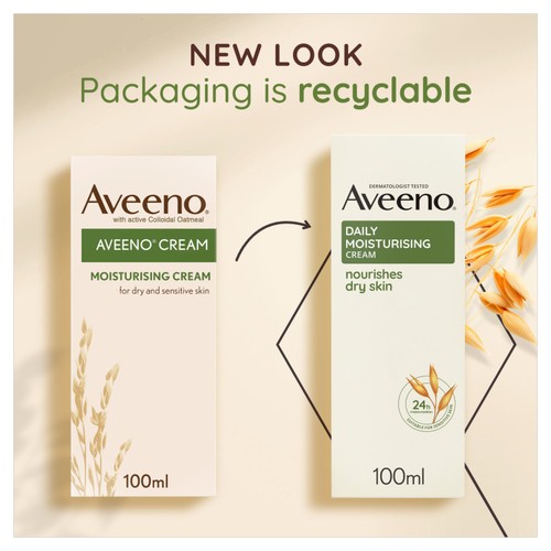Aveeno Moisturising Body Cream for Dry Sensitive Skin thumbnail 3