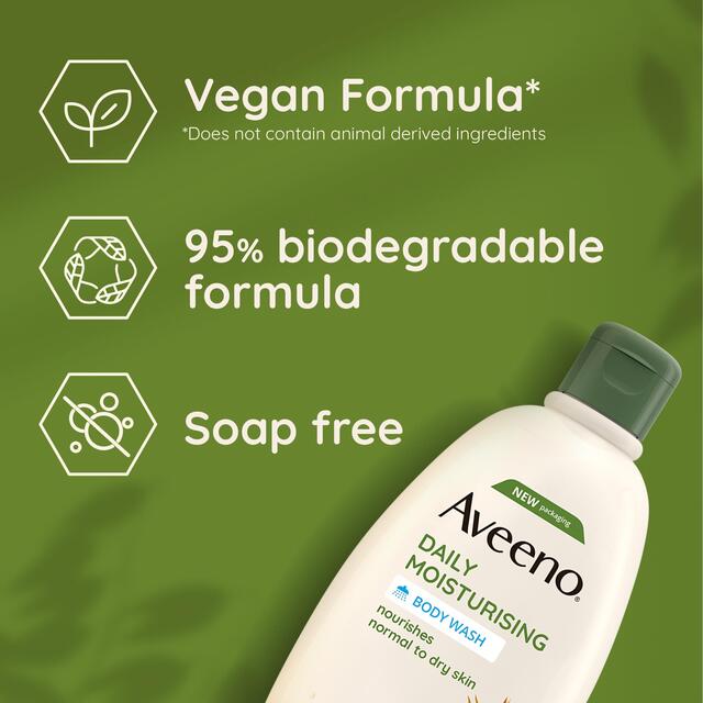 Aveeno Daily Moisturising Body Wash for Normal to Dry Skin thumbnail 4