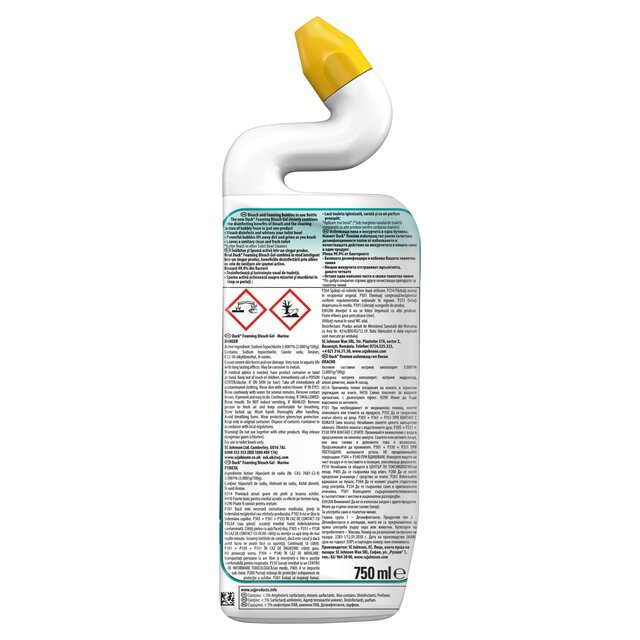 Duck Foaming Bleach Gel Toilet Liquid Cleaner Marine thumbnail 5