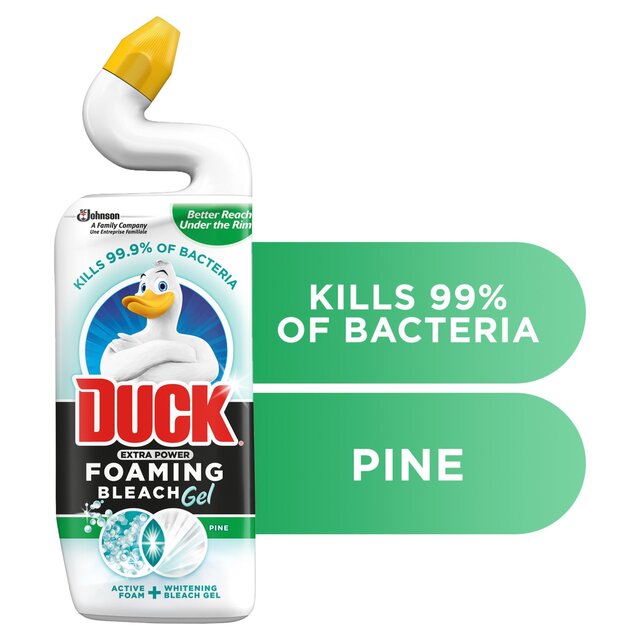 Duck Foaming Bleach Gel Toilet Liquid Cleaner Pine thumbnail 6