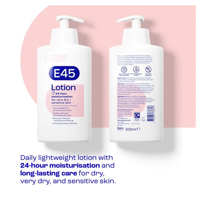 E45 Moisturiser Body Lotion for Dry & Sensitive Skin thumbnail 4