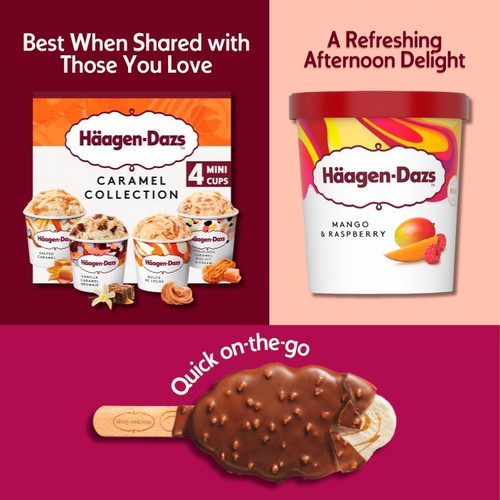 Haagen-Dazs Mango & Raspberry Ice Cream thumbnail 3