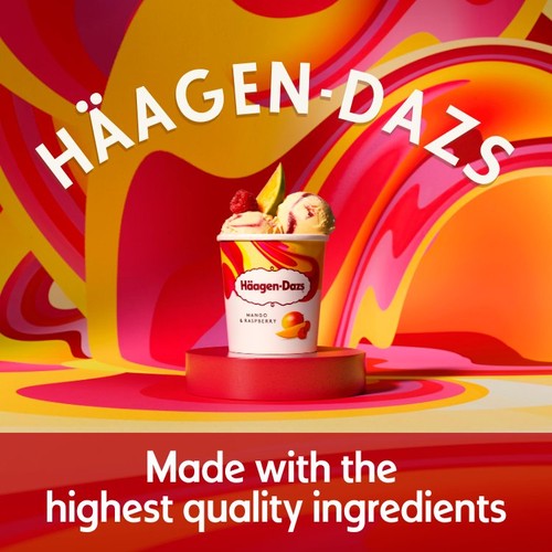 Haagen-Dazs Mango & Raspberry Ice Cream thumbnail 5