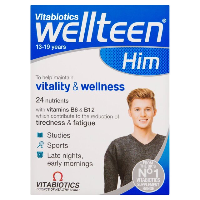 Vitabiotics Wellteen Him Vitality & Wellness Tablets