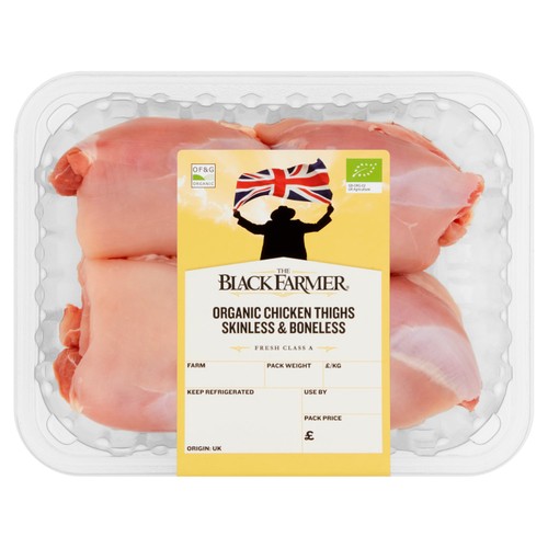 The Black Farmer Organic Chicken Thighs Skinless & Boneless thumbnail 2