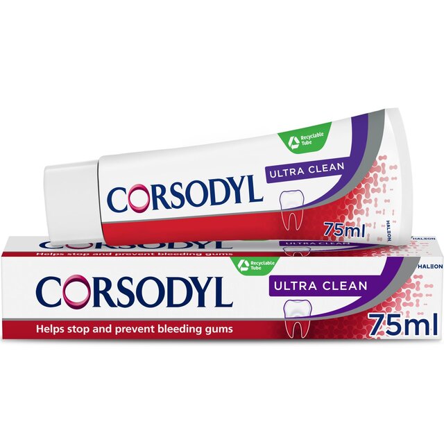 Corsodyl Gum Care Toothpaste Daily Fluoride Ultra Clean 75ml