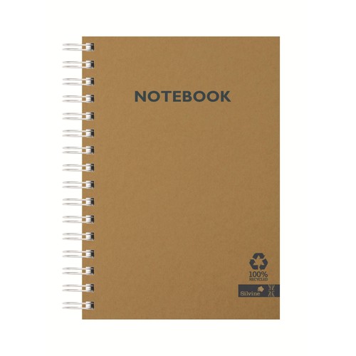 Silvine A5 Recycled Notebook Kraft Cover thumbnail 3