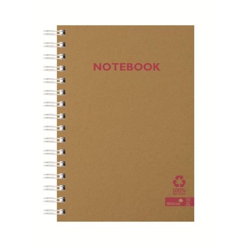 Silvine A5 Recycled Notebook Kraft Cover thumbnail 4
