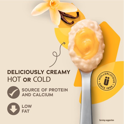 Muller Rice Vanilla Custard Low Fat Dessert thumbnail 3