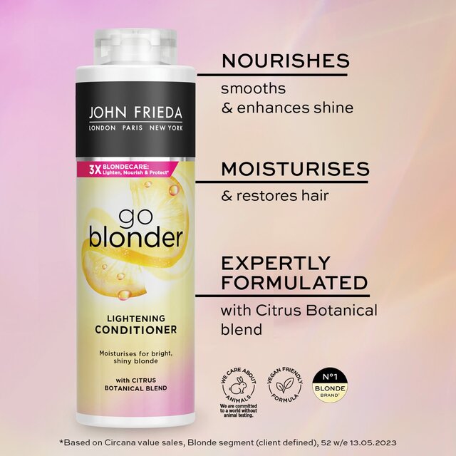 John Frieda Sheer Blonde Go Blonder Lightening Conditioner thumbnail 3
