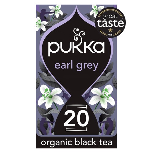Pukka Organic Earl Grey Tea 20 Home Compostable Black Tea Bags thumbnail 2