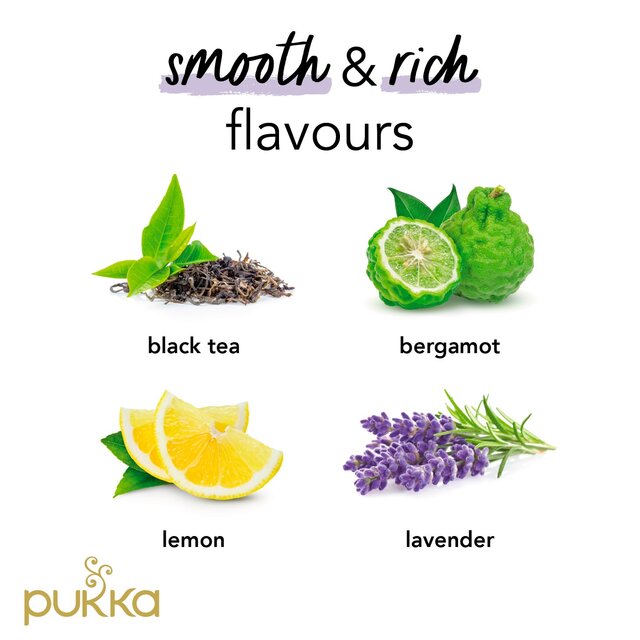 Pukka Organic Earl Grey Tea 20 Home Compostable Black Tea Bags thumbnail 9