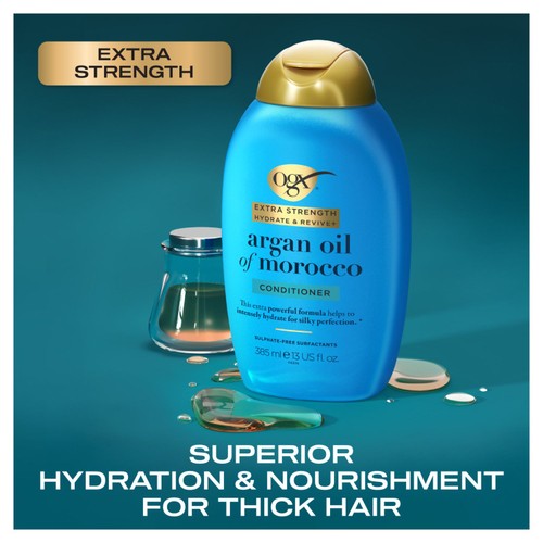 OGX Hydrate & Revive+ Argan oil Extra Strength pH Balanced Conditioner thumbnail 3