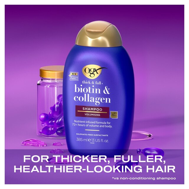 OGX Thick & Full+ Biotin & Collagen pH Balanced Shampoo thumbnail 2