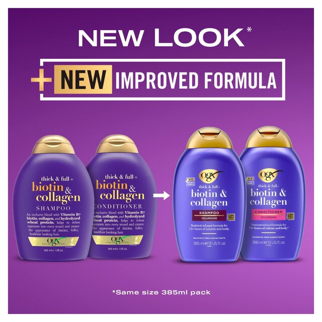 OGX Thick & Full+ Biotin & Collagen pH Balanced Shampoo thumbnail 4