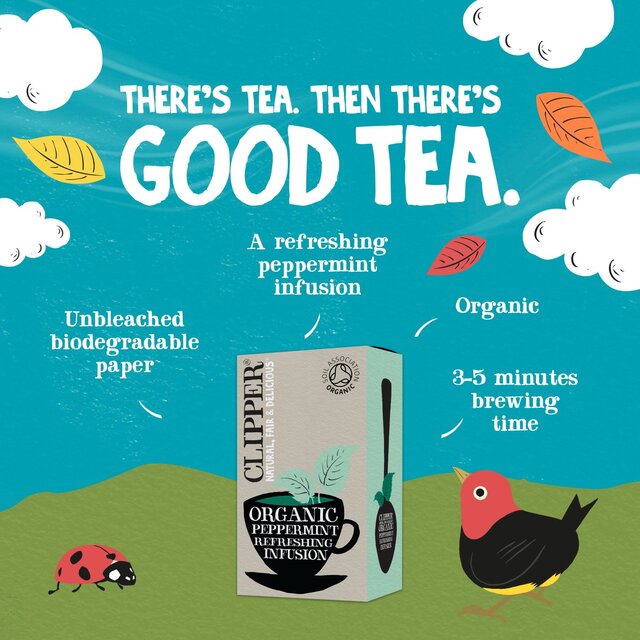 Clipper Organic Peppermint Tea Bags Infusion thumbnail 7