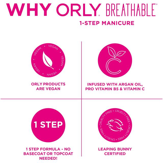 Orly 4 in 1 Breathable Treatment & Colour Nail Polish - Stronger Than Ever thumbnail 5