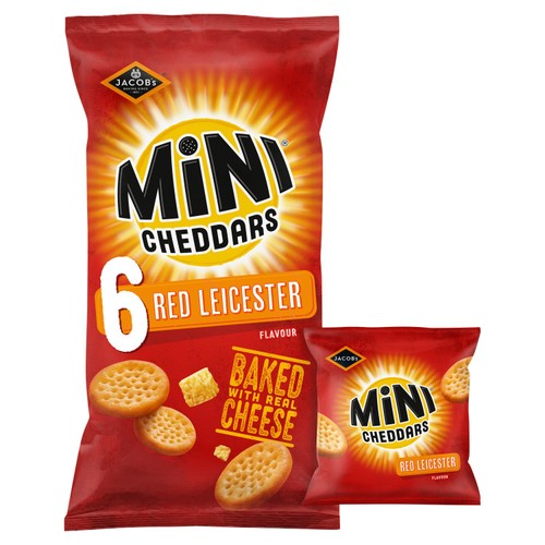 Jacob's Mini Cheddars Red Leicester Multipack Snacks thumbnail 2