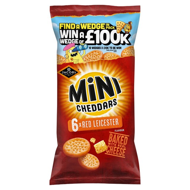 Jacob's Mini Cheddars Red Leicester Multipack Snacks