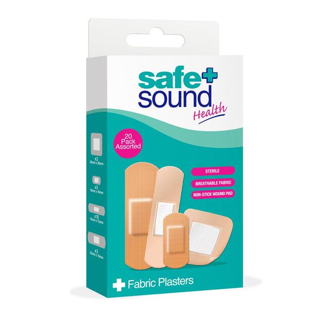 Safe & Sound Assorted Fabric Plasters