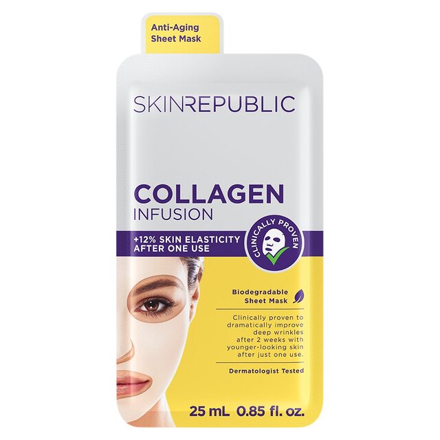 Skin Republic Biodegradable Collagen Infusion Sheet Face Mask
