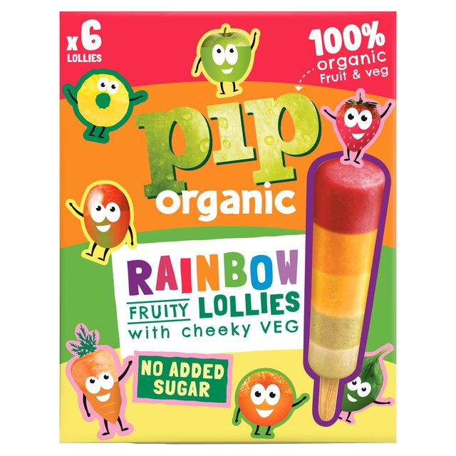 Pip Organic Rainbow Fruity Lollies with Cheeky Veg