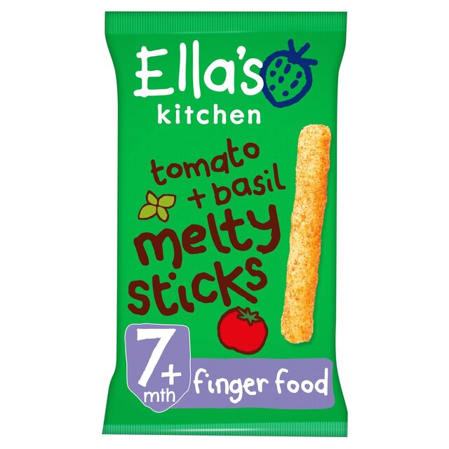 Ella's Kitchen Tomato & Basil Melty Sticks Baby Snack 7+ Months