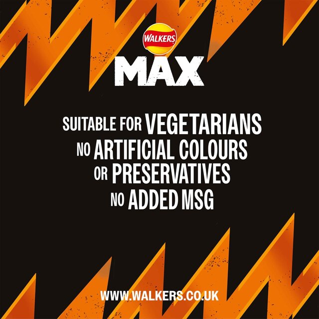 Walkers Max Punchy Paprika Sharing Bag Crisps thumbnail 6