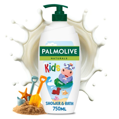 Palmolive Naturals Kids Vegan Bubble Bath Body Wash & Shower Gel Pump