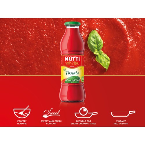 Mutti Italian Tomato & Basil Passata thumbnail 3