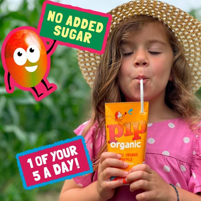 Pip Organic Mango, Orange & Apple Juice with Spring Water Cartons thumbnail 6