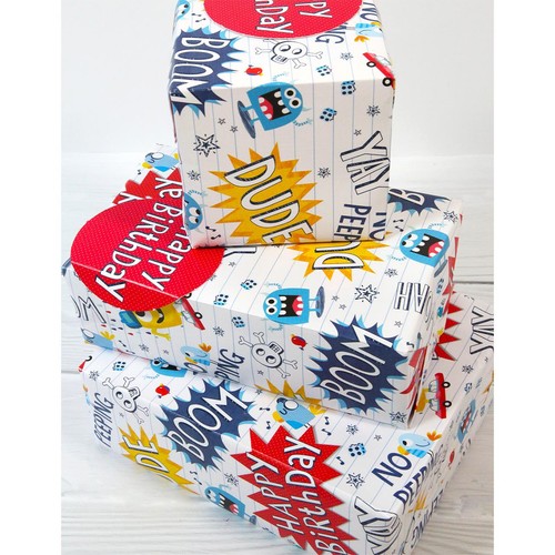 Birthday Monsters Gift Wrap Sheets & Tags thumbnail 2