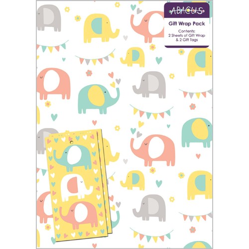 Elephant Fun Gift Wrap Sheets & Tags thumbnail 3