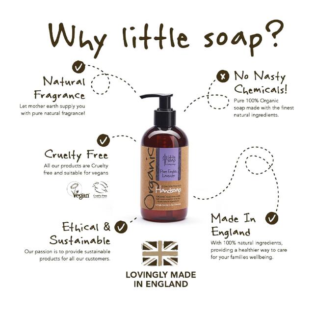 Little Soap Company Organic Liquid Hand Soap Lavender thumbnail 2