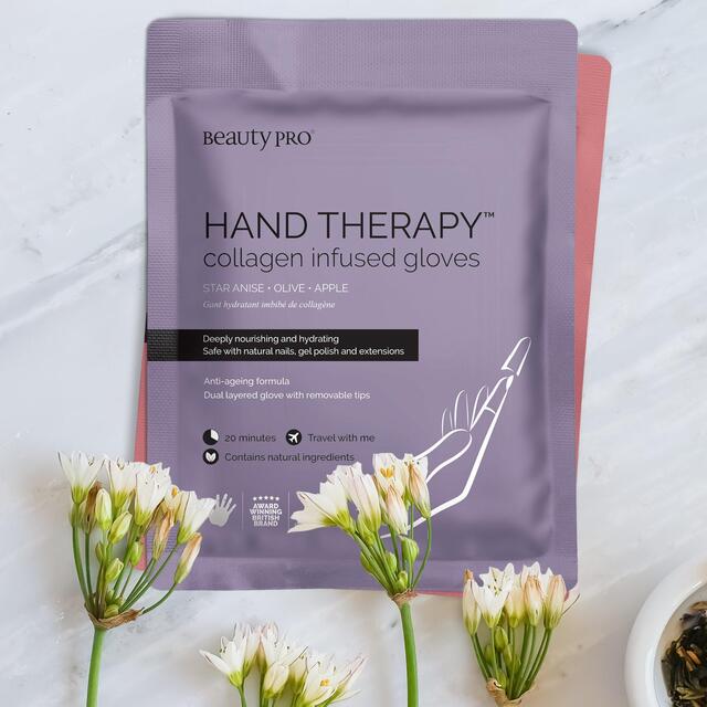 BeautyPro HAND THERAPY Moisturising Gloves with Removable Finger Tips thumbnail 2