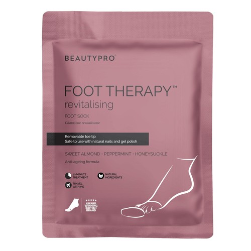 BeautyPro FOOT THERAPY Moisturising Booties with Removable Toe Tips