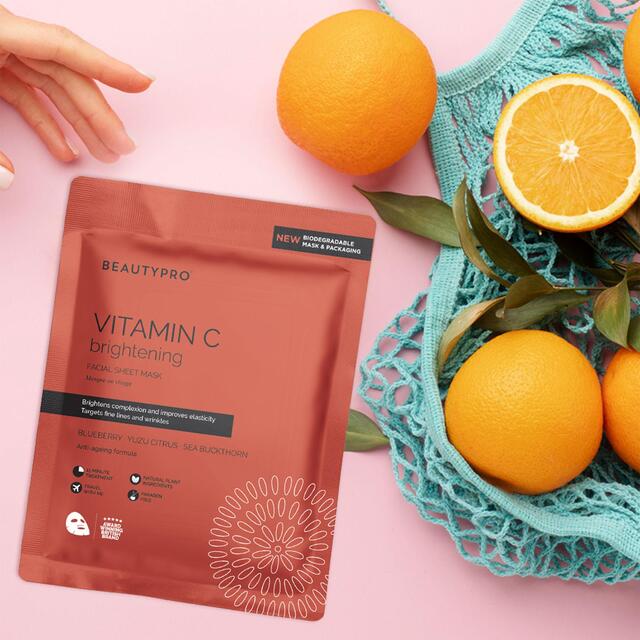 BEAUTYPRO Vitamin C Brightening Facial Sheet Mask thumbnail 2
