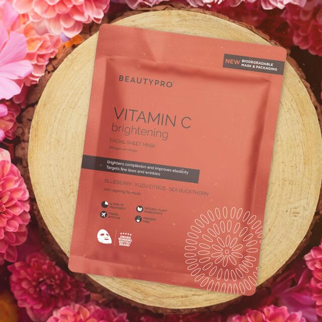 BEAUTYPRO Vitamin C Brightening Facial Sheet Mask thumbnail 4