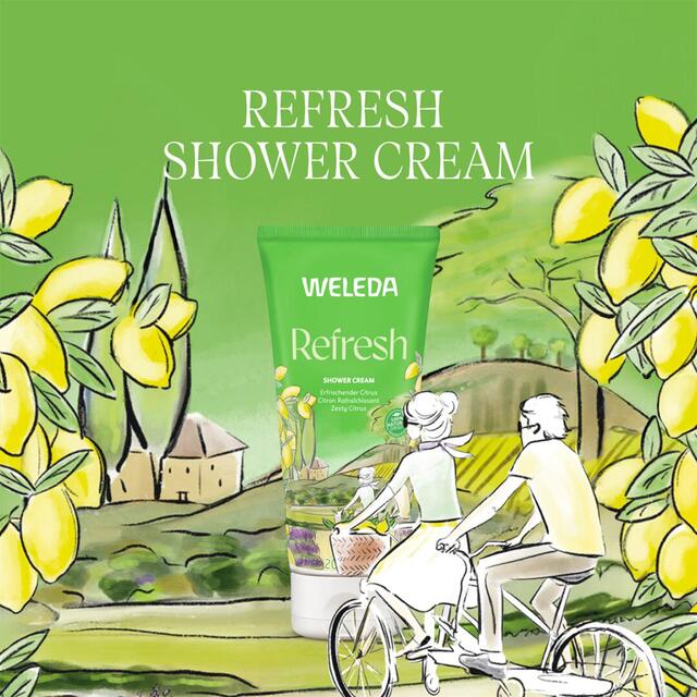 Weleda Natural Citrus Creamy Body Wash, Vegan thumbnail 4