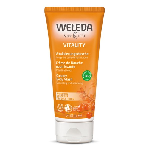 Weleda Natural Sea Buckthorn Creamy Body Wash, Vegan thumbnail 5