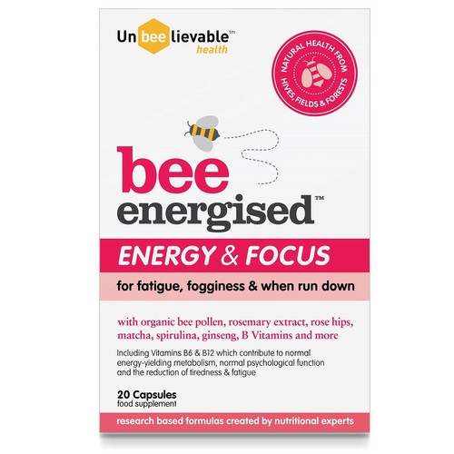 Unbeelievable Health Bee Energised Energy & Focus Supplement Capsules