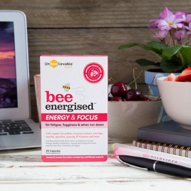 Unbeelievable Health Bee Energised Energy & Focus Supplement Capsules thumbnail 3