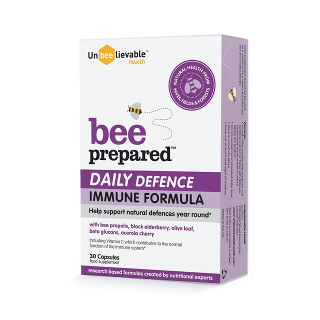 Unbeelievable Health Bee Prepared Daily Defence Immune Formula Capsules thumbnail 3