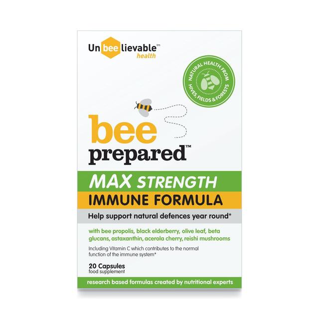 Unbeelievable Health Bee Prepared Max Strength Immune Formula Capsules