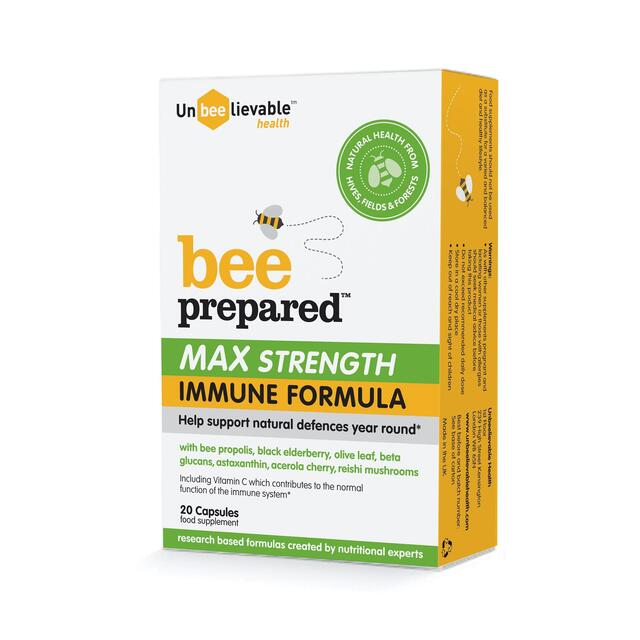 Unbeelievable Health Bee Prepared Max Strength Immune Formula Capsules thumbnail 3
