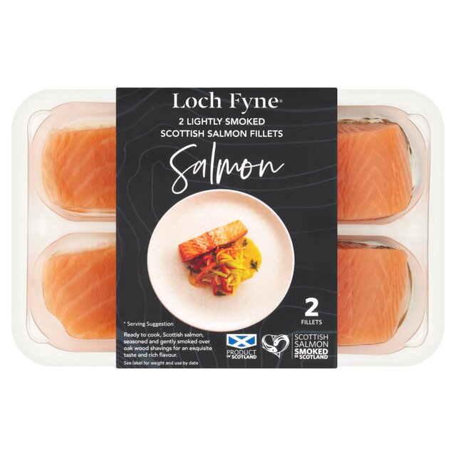 Loch Fyne 2 Lightly Smoked Scottish Salmon Fillets