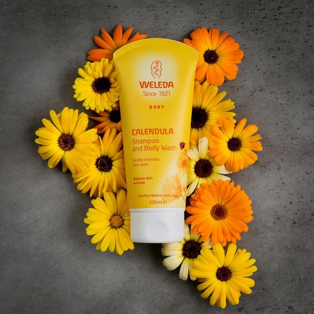 Weleda Baby Natural Calendula Vegan Shampoo & Body Wash thumbnail 6