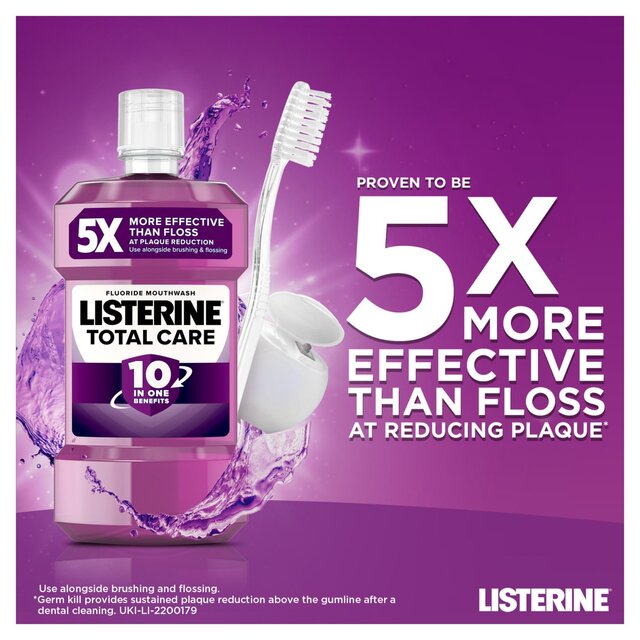 Listerine Total Care 10-in-1 Benefit Clean Mint Mouthwash thumbnail 2