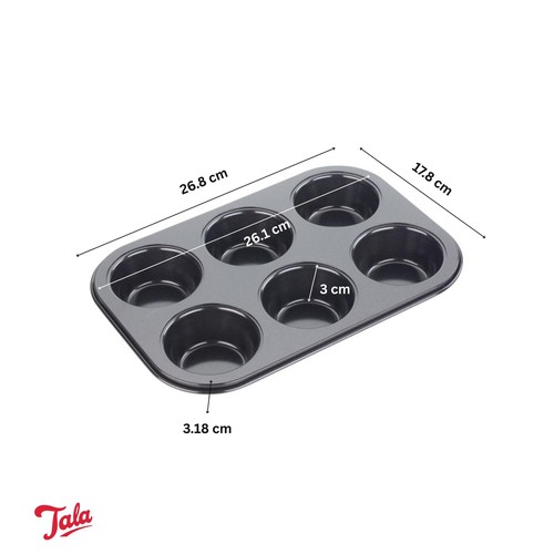 Tala Non-stick 6 Cup Muffin Cupcake Tin  thumbnail 5